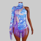 Luxe Rhythm Fringe & Rhinestone Performance Set — Multi‑Color Variants (One Size Fits S–XL)