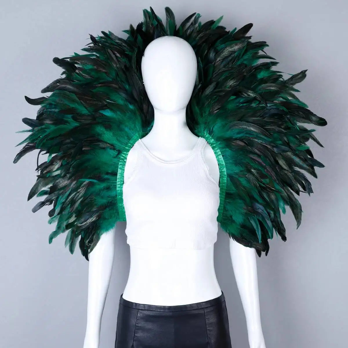 Feather Shoulder Cape | Dramatic Shrug | 13 Colors