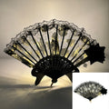 LED Lace Hand Fan | Light-Up Dance & Performance Fan