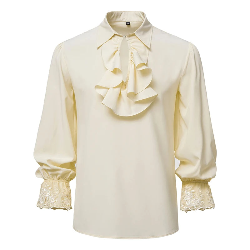 Victorian Ruffle Poet Shirt | Lantern Sleeve | 3 Colors | S-2XL