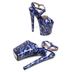 Shiny 8-Inch Platform Pole Dance Sandals