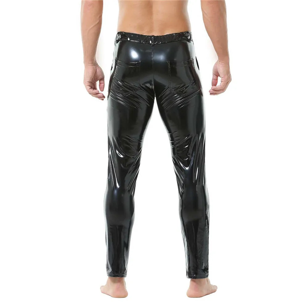 Men’s Faux Leather Pants | Wet Look