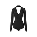 Latin Dance Bodysuit | Long Sleeve Practice Top & Skirt