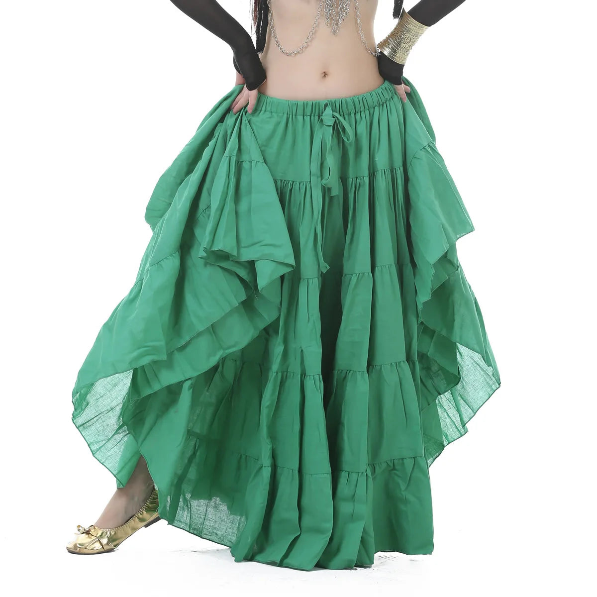 Tribal Gypsy Belly Dance Skirt | 21-Yard Linen Maxi