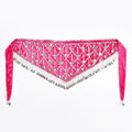 Velvet Tribal Hip Scarf | Coins & Fringe | Belly Dance