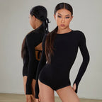 Girls Latin Dance Costume | Backless Bodysuit & Skirt