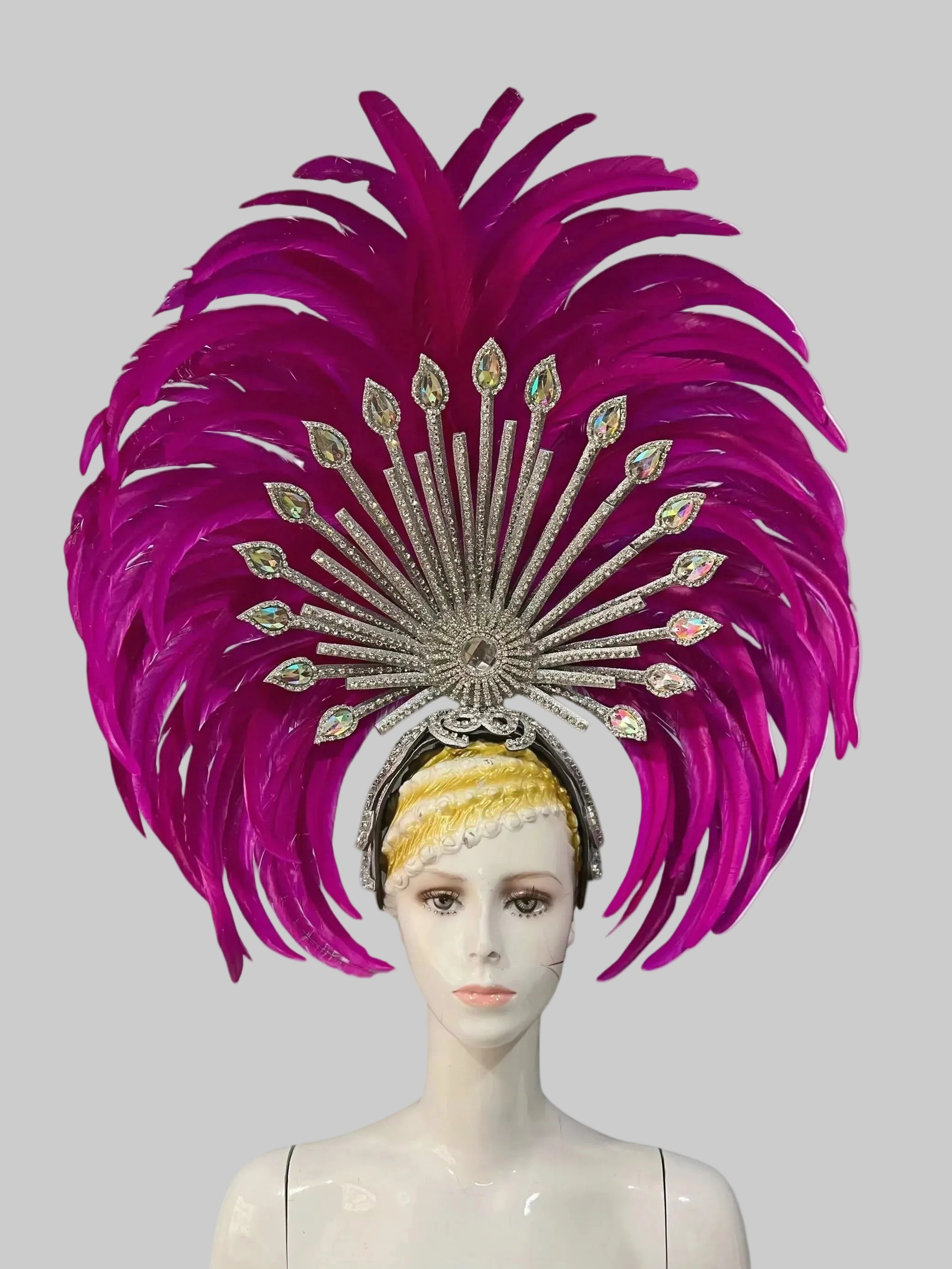 Feather Headdress - Samba Carnival Performance Headpiece