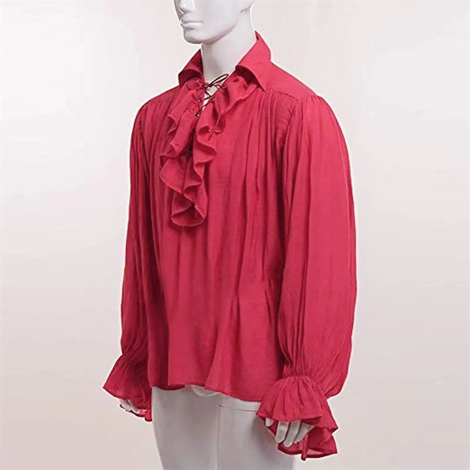 Ruffled Medieval Shirt | Long Sleeve | 4 Colors | S-5XL
