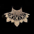 Crystal Rhinestone Choker | Wide Statement Necklace | Drag & Bridal