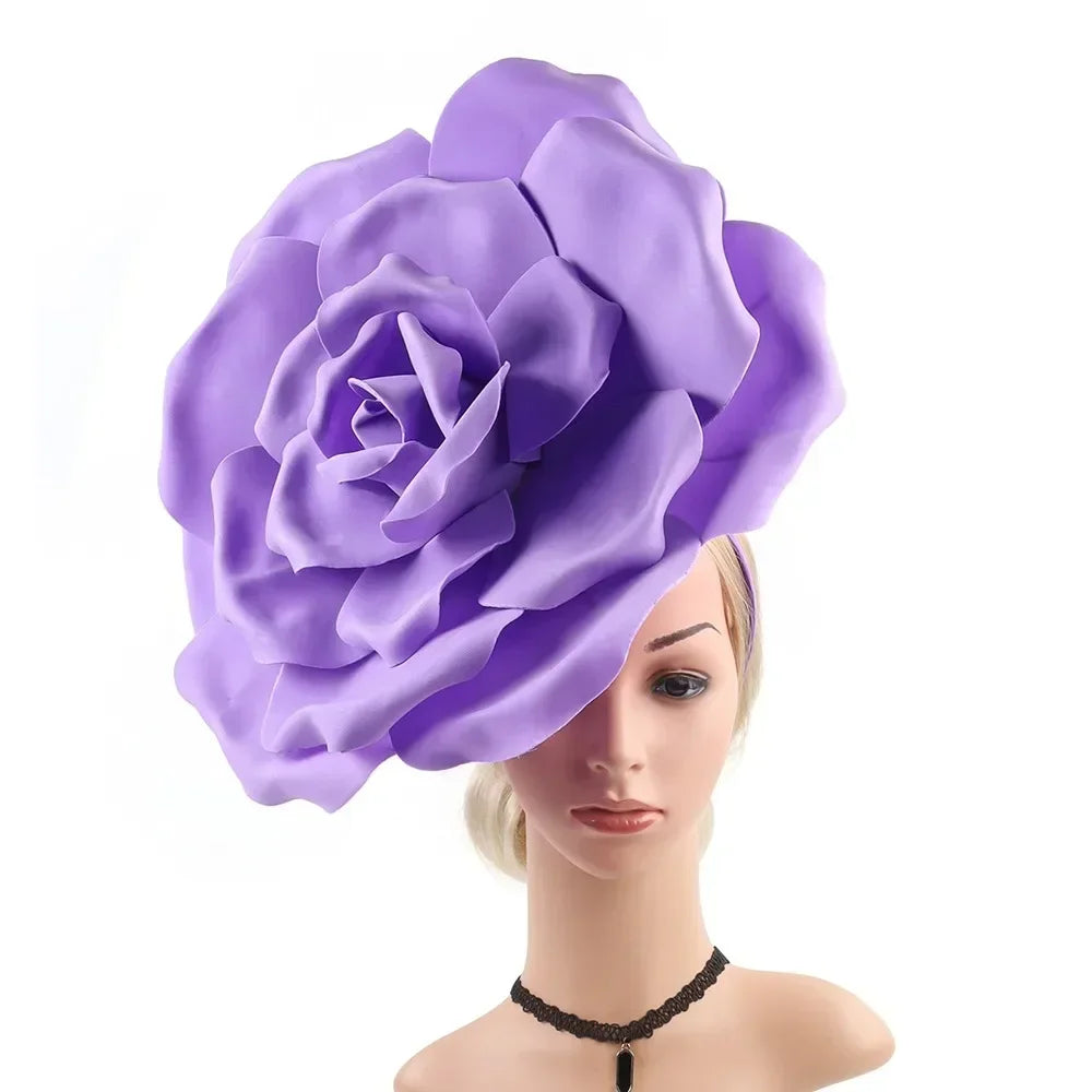Oversized Rose Fascinator Headband | 40cm | Showgirl | 19 Colors