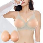 Silicone Breast Forms | 2-in-1 Lace Bra | B-E Cup