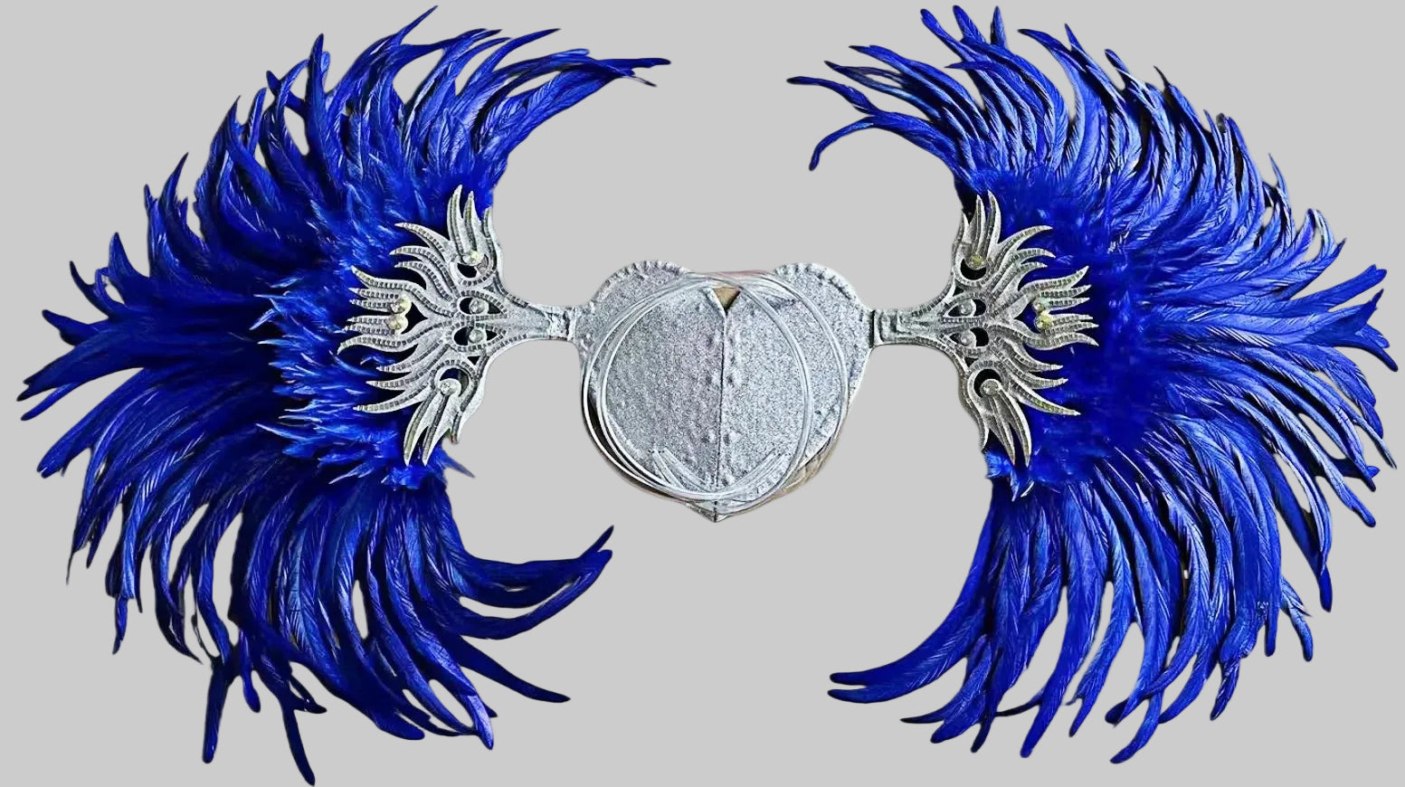 Rhinestone Feather Wings - Handmade Samba Carnival Performance Wings
