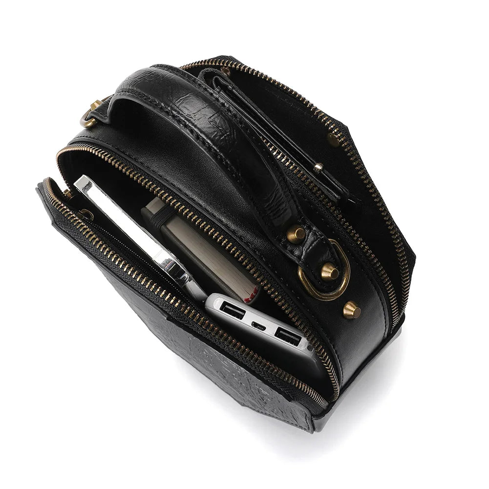Steampunk Crossbody Bag | Clockwork Detail