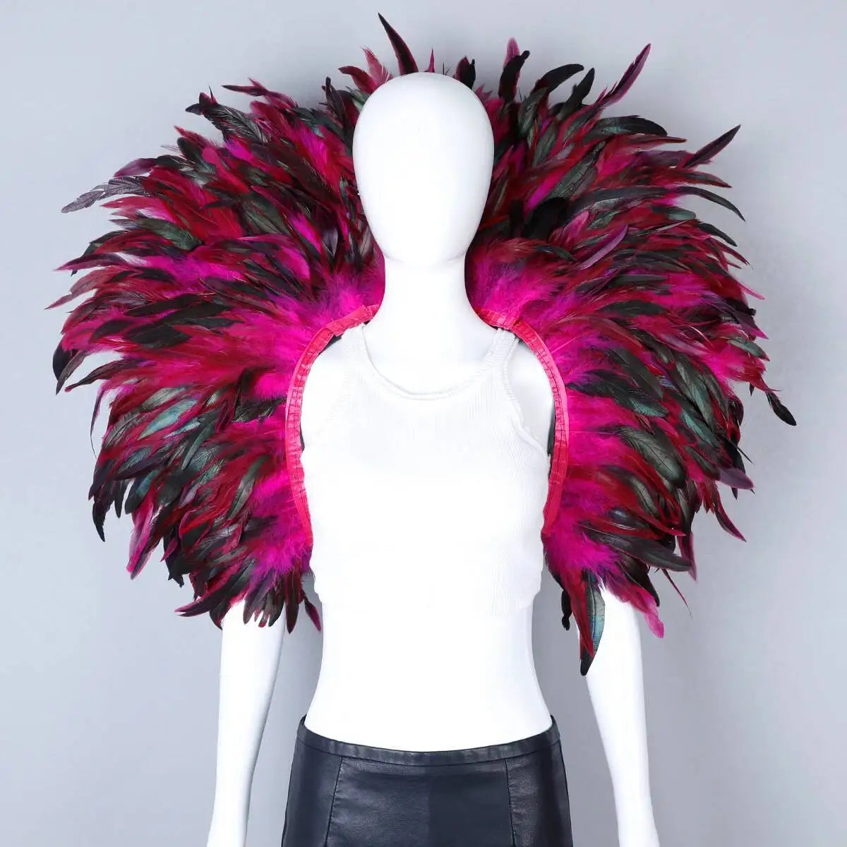 Feather Shoulder Cape | Dramatic Shrug | 13 Colors