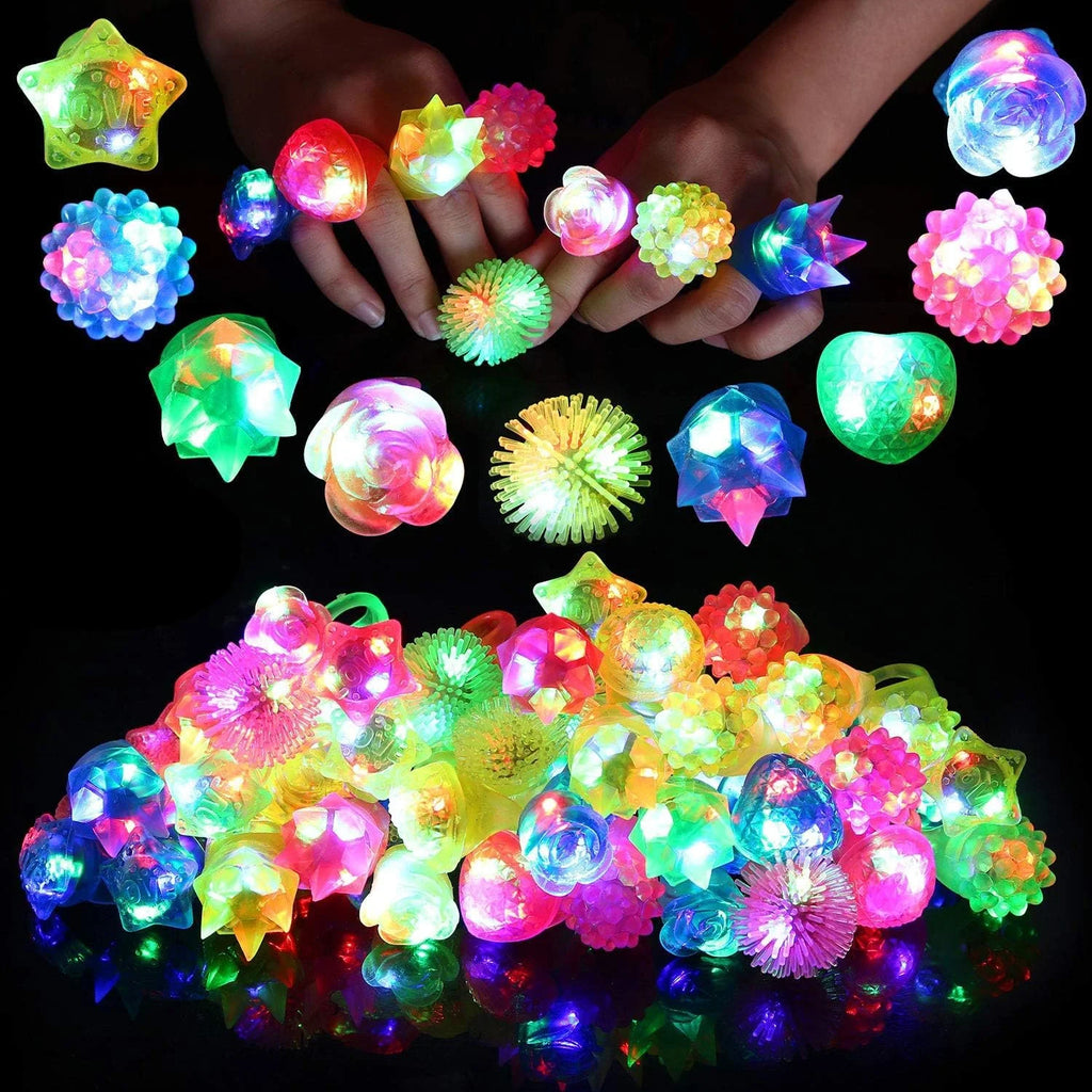 Flashing LED Rings | Rave Party Packs