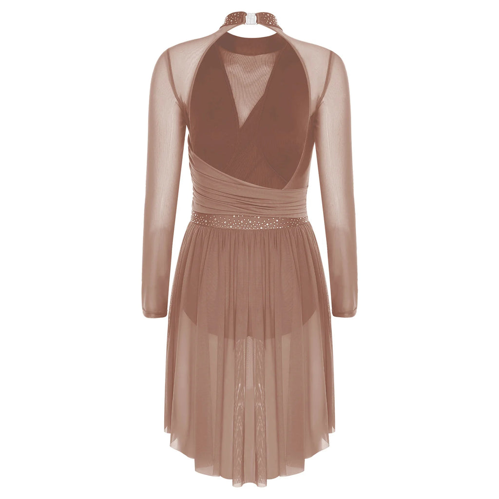 Lyrical Dance Dress | Rhinestone Open Back