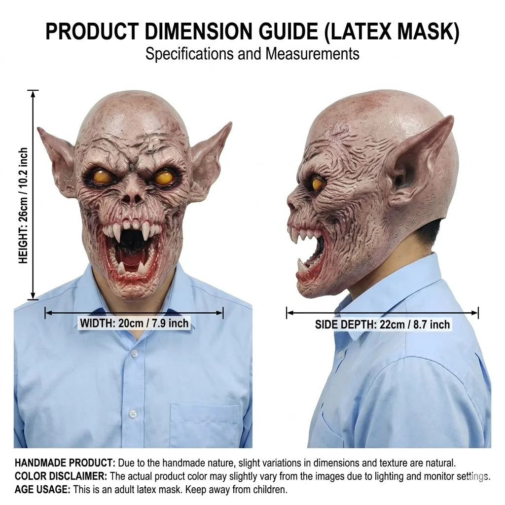 Fanged Ghoul Mask | Open Jaw
