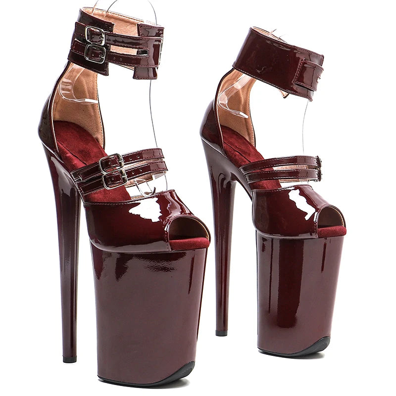 9-Inch Patent Platform Sandals
