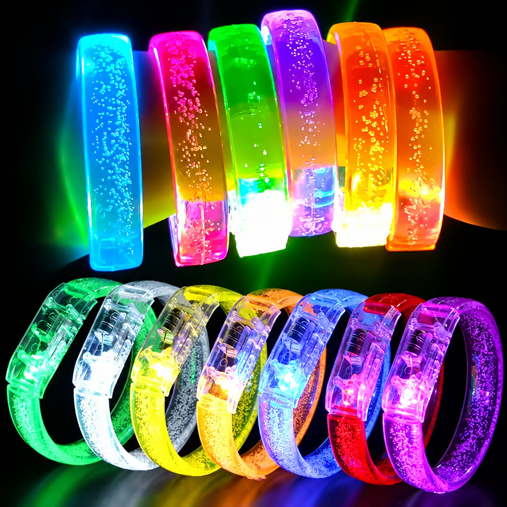 Light-Up LED Wristbands | Mixed-Color Packs