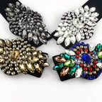 Crystal Flower Wide Elastic Belt | Stage & Dressy