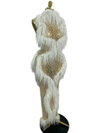 Pearl Tassel Mesh Gown | See-Through | Ankle-Length