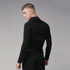 Men’s Latin Dance Top | High Neck