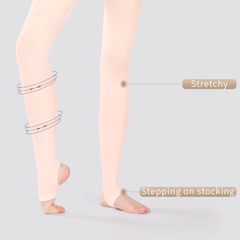 60D Stirrup Ballet Tights | Dance Leggings | XS–2XL