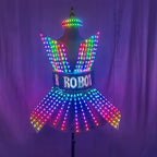 LED Pixel Robot Gogo Dress | Programmable Light Costume