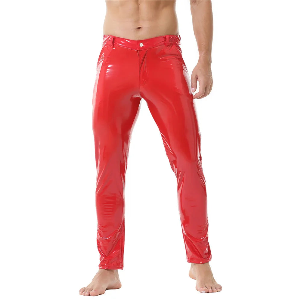 Men’s Faux Leather Pants | Wet Look