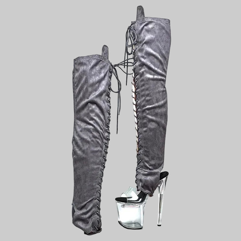 8-Inch Platform Pole Dance Thigh-High Boot Covers