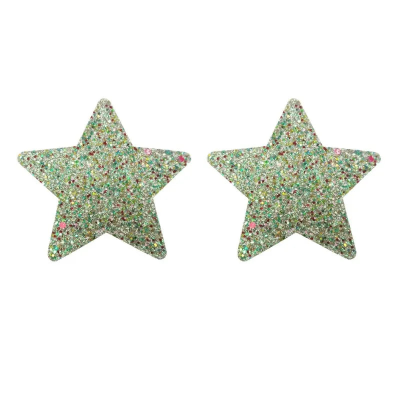 Glow-in-the-Dark Glitter Nipple Pasties | Multi-Shape