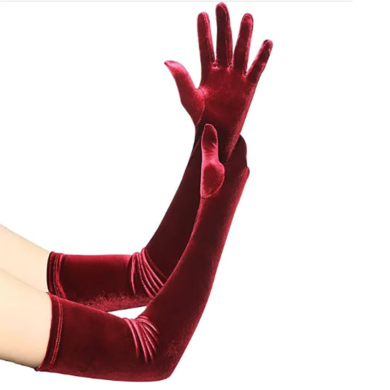 Opera Velvet Gloves | Elbow Length | 7 Colors | One Size