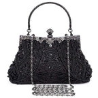Vintage Beaded Evening Clutch | Sequin Crossbody Bag