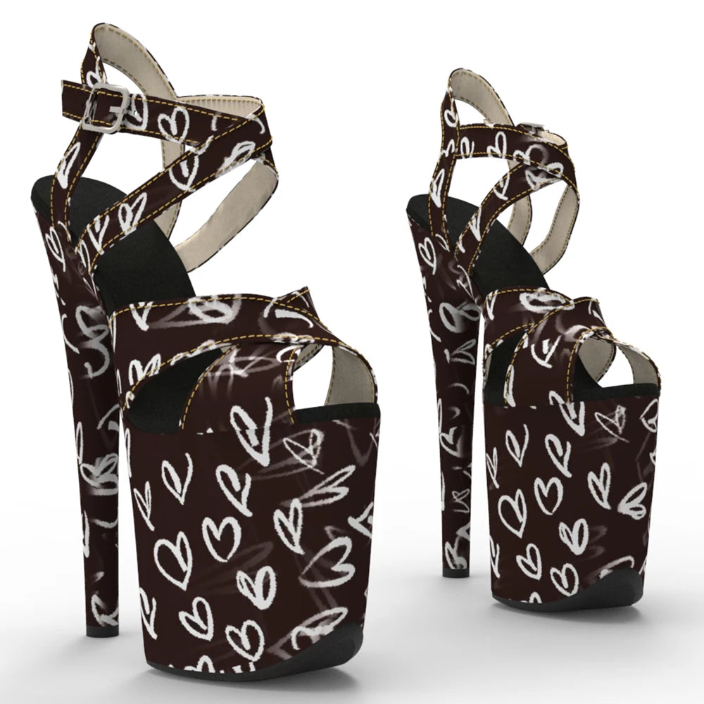 8-Inch Patent Platform Sandals