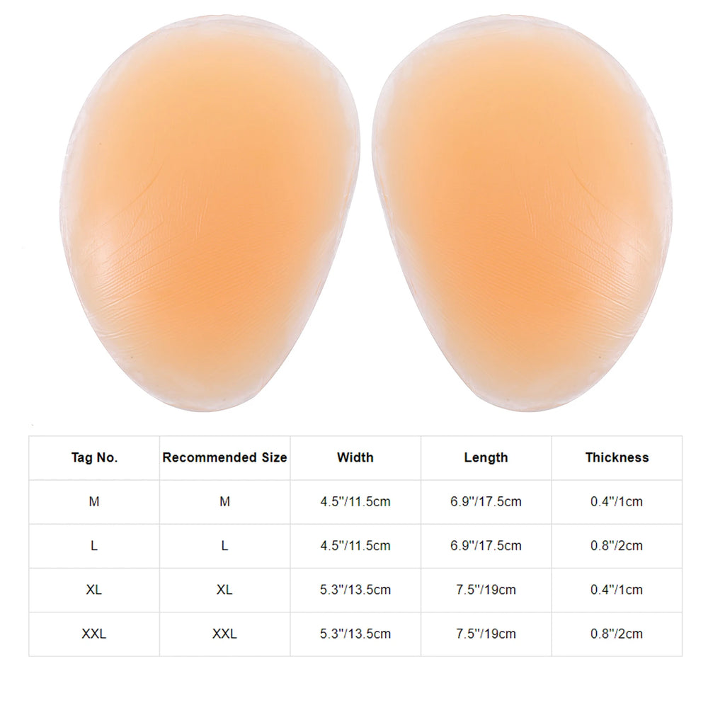 Silicone Butt Pads | Removable Hip Enhancer Inserts