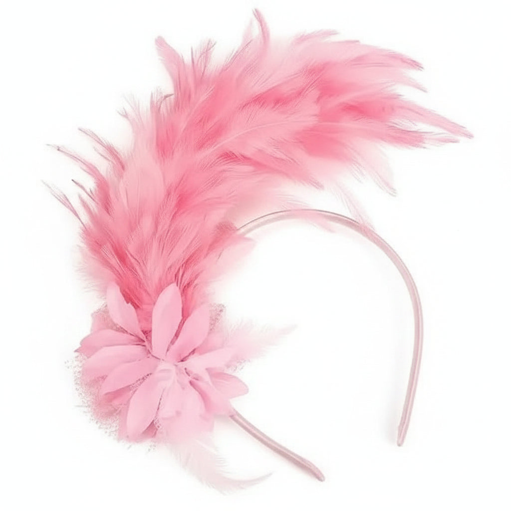 Feather Fascinator Headband | Tall Plume | 8 Colors