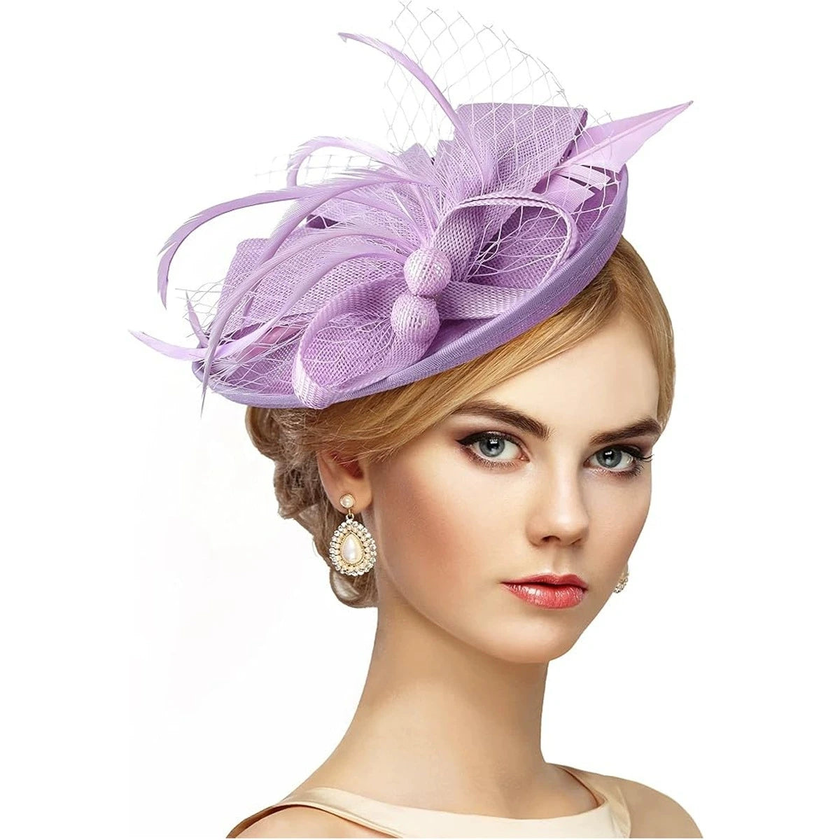 Floral Sinamay Fascinator Hat | Bridal & Race Day | 14 Colors