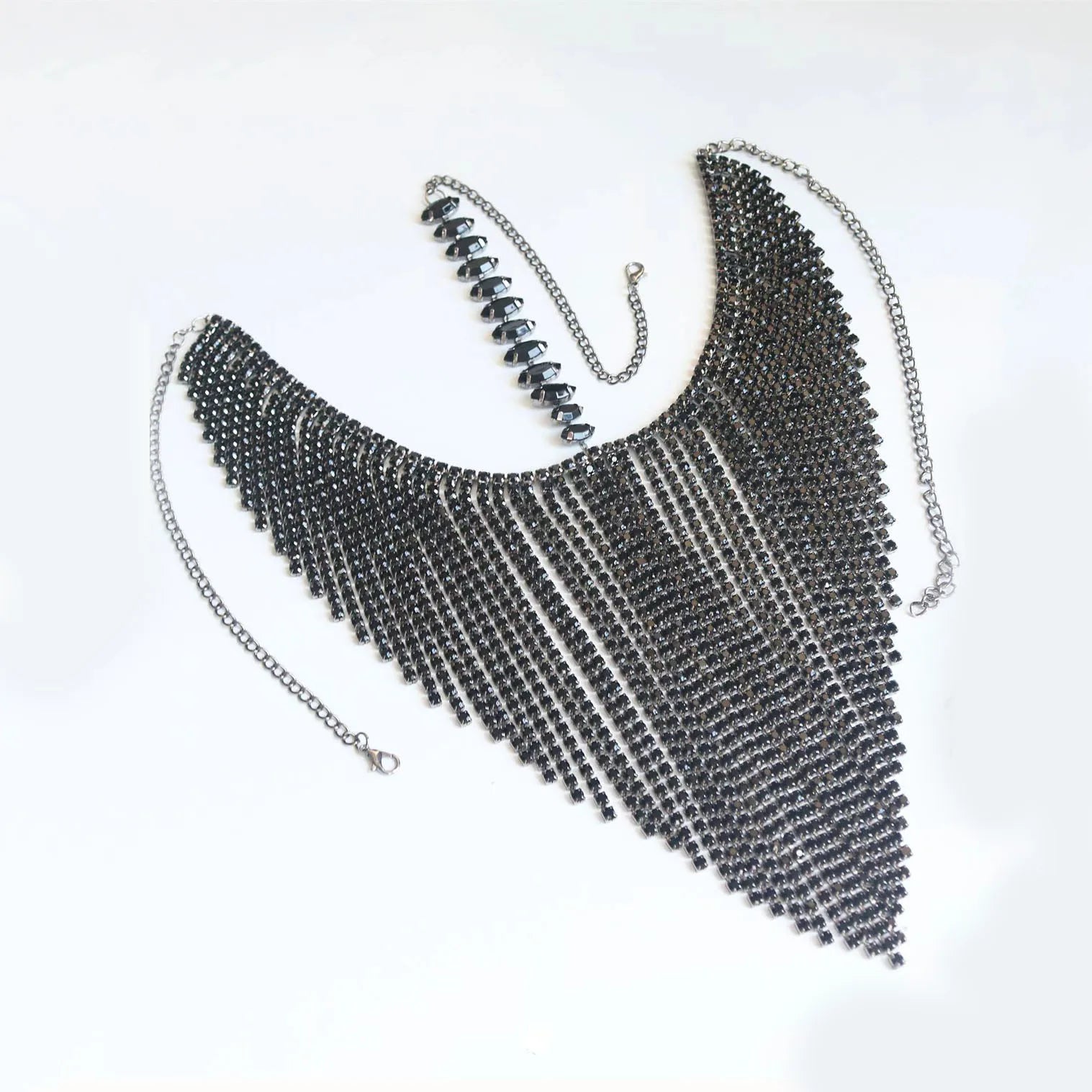 Crystal Drape Face Chain Mask
