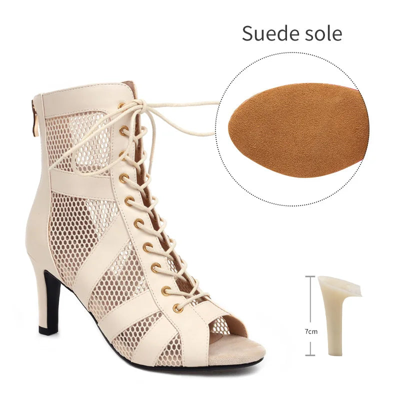 Dance Ankle Boots | Lace-Up | 7–11 cm