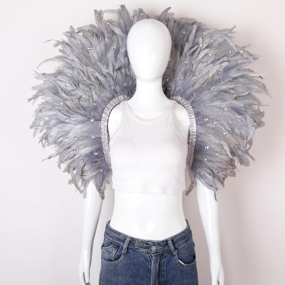 Oversized Feather Shoulder Wrap | Carnival & Stage | 29 Colours