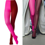 Two-Tone Colorblock Tights | Dopamine Colors | 27 Combos