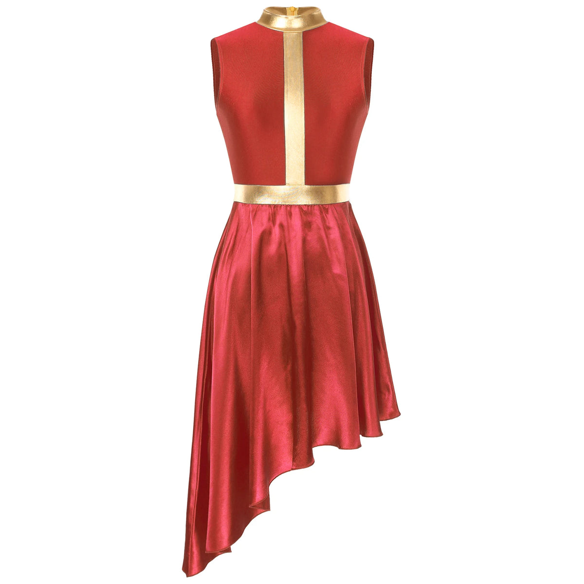 Halo Metallic Waist Lyrical Dance Dress