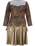 Leopard Print Pageant Midi Dress | Drag Queen | Plus Size