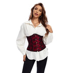 Floral Brocade Underbust Corset | 14-Bone | Waist Cincher | Plus Size