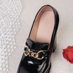 14cm Chunky Platform Pumps – Metal Detail Stage Heels