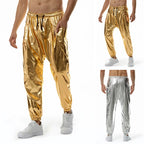 Men's Metallic Joggers | Gold & Silver