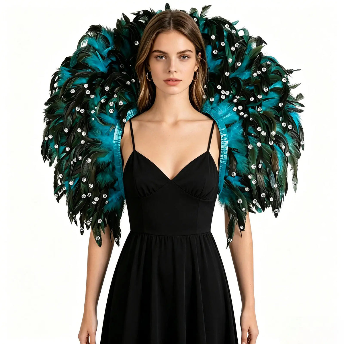 Oversized Feather Shoulder Wrap | Carnival & Stage | 29 Colours