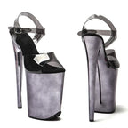 9-Inch Electroplated Platform Heels - Exotic Dance Sandals