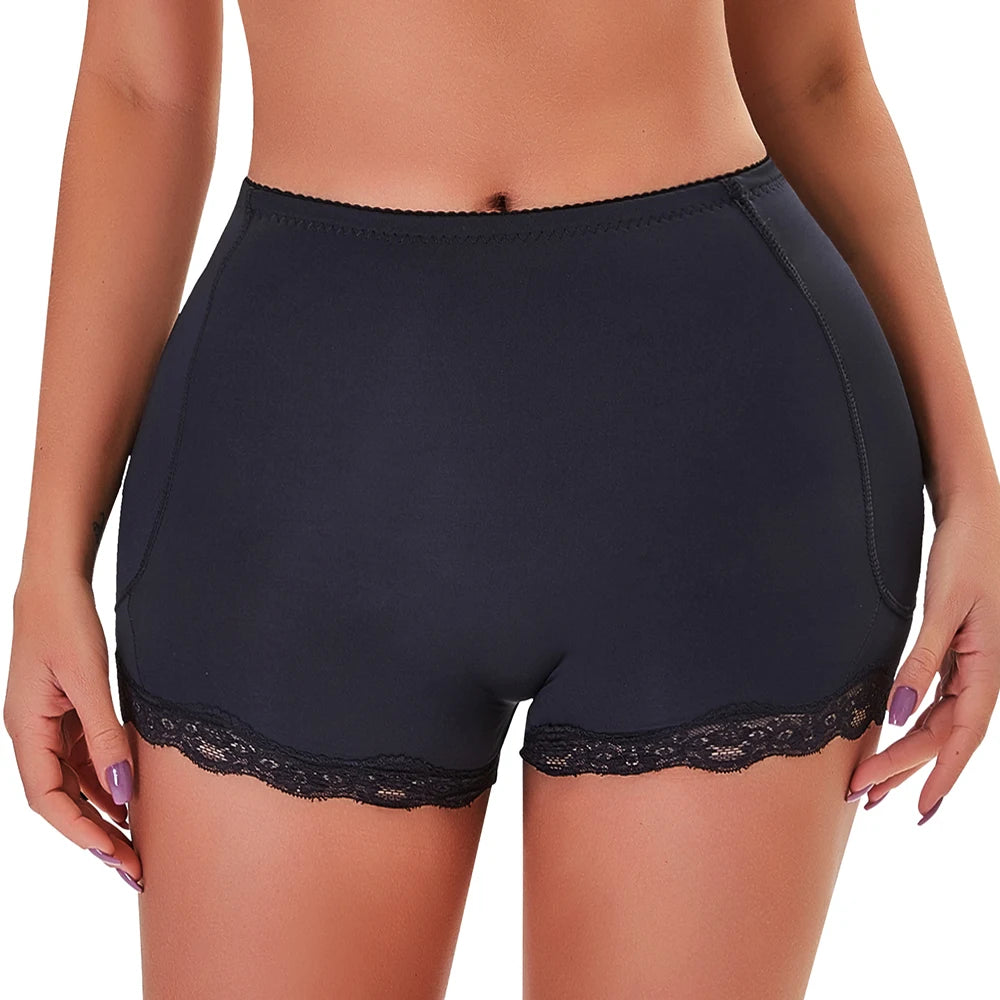 Lace-Trim Padded Butt Lifter | Hip Enhancer Shorts