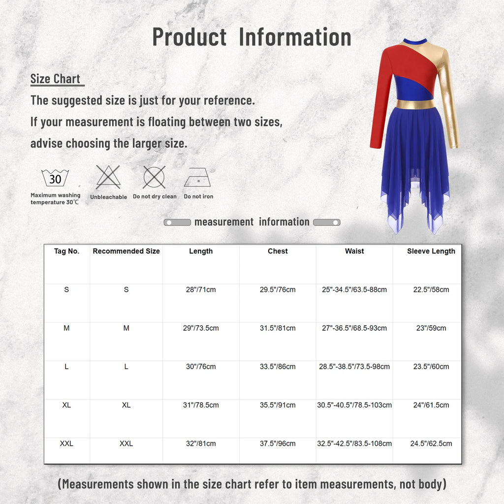 Color Block Dance Dress | Asymmetric Hem | Built-In Briefs